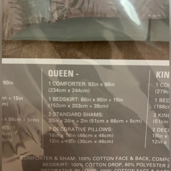 6 piece Harbor House tropical queen comforter set - Picture 2 of 5